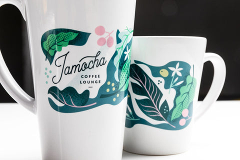 Jamocha Tropical Funk Latte Mugs